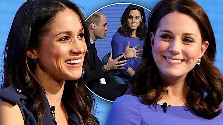 Meghan Markle i księżna Kate w ciąży