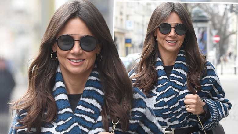 Kinga Rusin przed studiem Dzień Dobry TVN