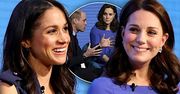 W końcu razem! Książę Harry z Meghan Markle i książę William z Kate pokazali się publicznie! Ogromny brzuch księżnej był w centrum uwagi