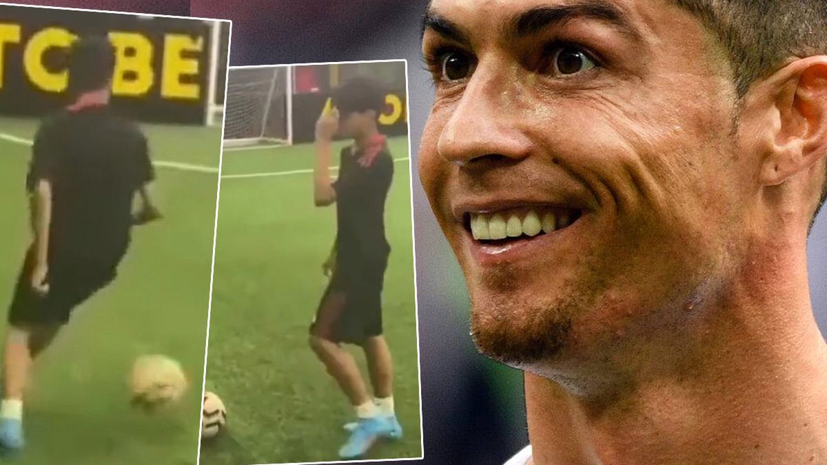 Syn Cristiano Ronaldo jest mistrzem dryblingu. To, co zrobił po zdobytym golu zachwyciło internautów. Wideo z 11-latkiem to HIT