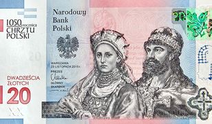 20 zł najlepsze na świecie. Polski banknot z prestiżową nagrodą