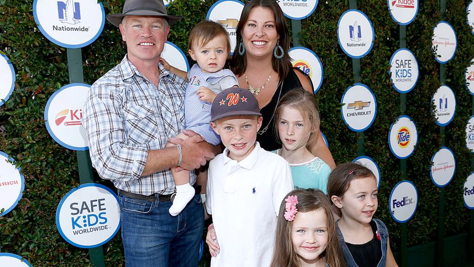 Neal McDonough z rodziną w 2015 r.
