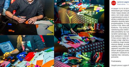 Lenovo odpowiada na zarzuty internauty. Tłumaczy się z "oryginalnych atrap" rozdawanych ze sceny