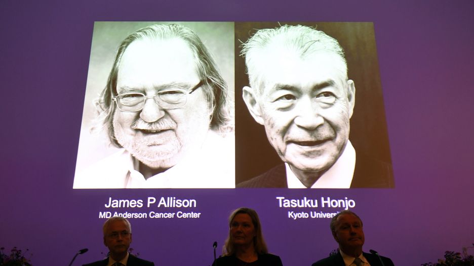 Nagrodę Nobla z medycyny i fizjologii otrzymali James P. Allison i Tasuku Honjo