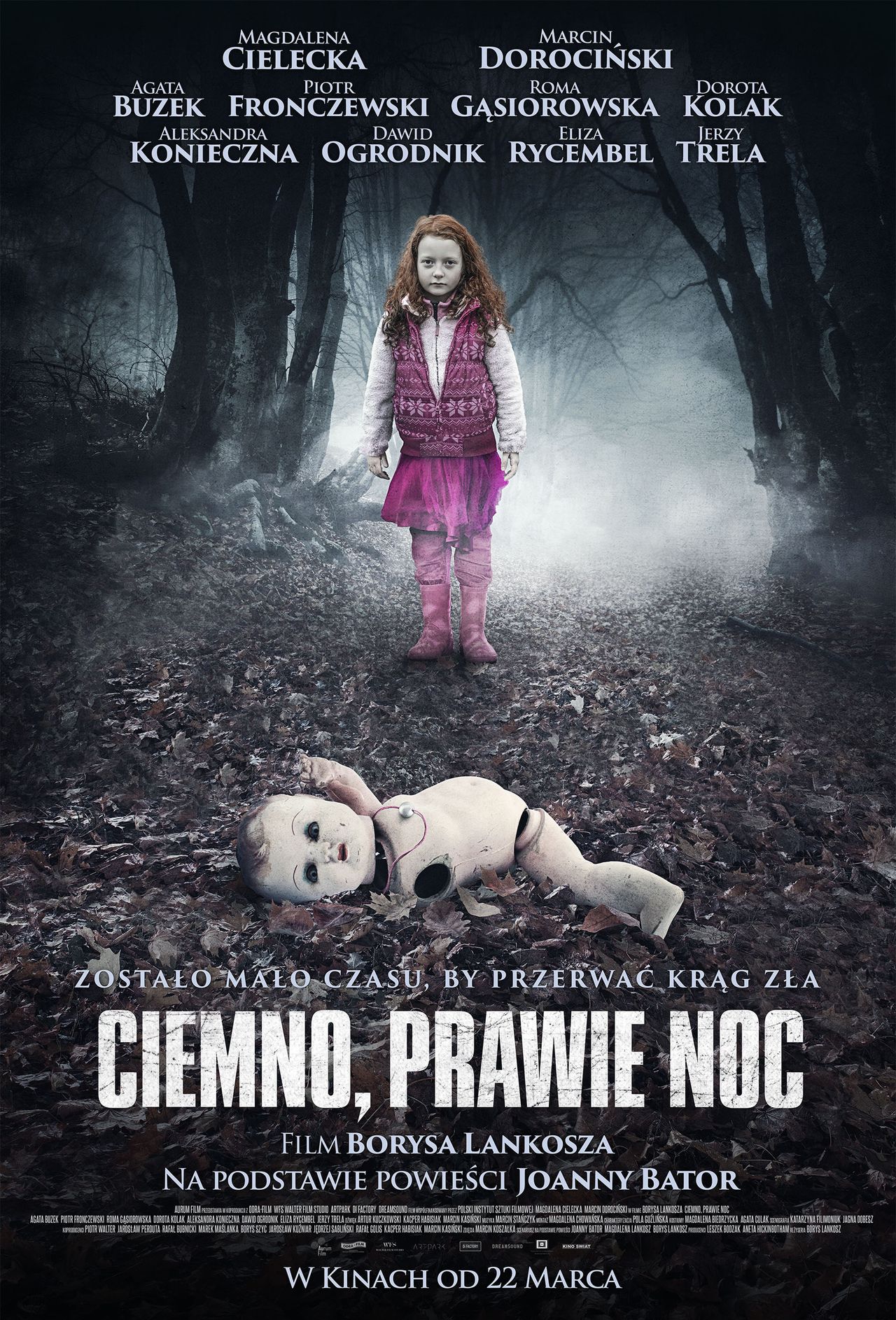 Zostało mało czasu, by przerwać krąg zła. Zobacz plakat teaserowy filmu "Ciemno, prawie noc"