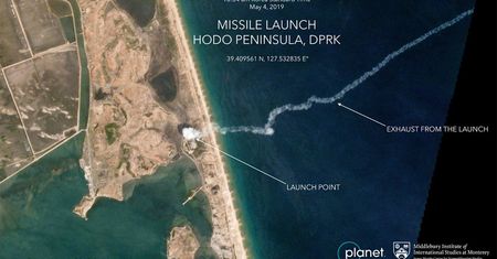 Satelita uchwycił testy rakietowe w Korei Północnej