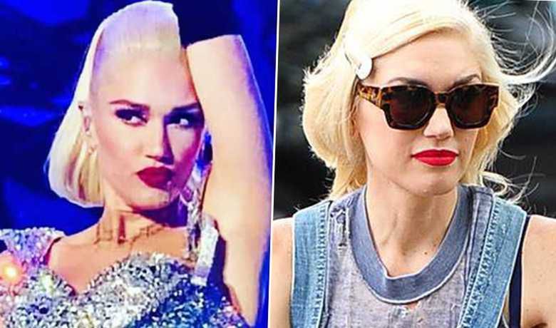 Christina Aguilera - po i przed korektą ust