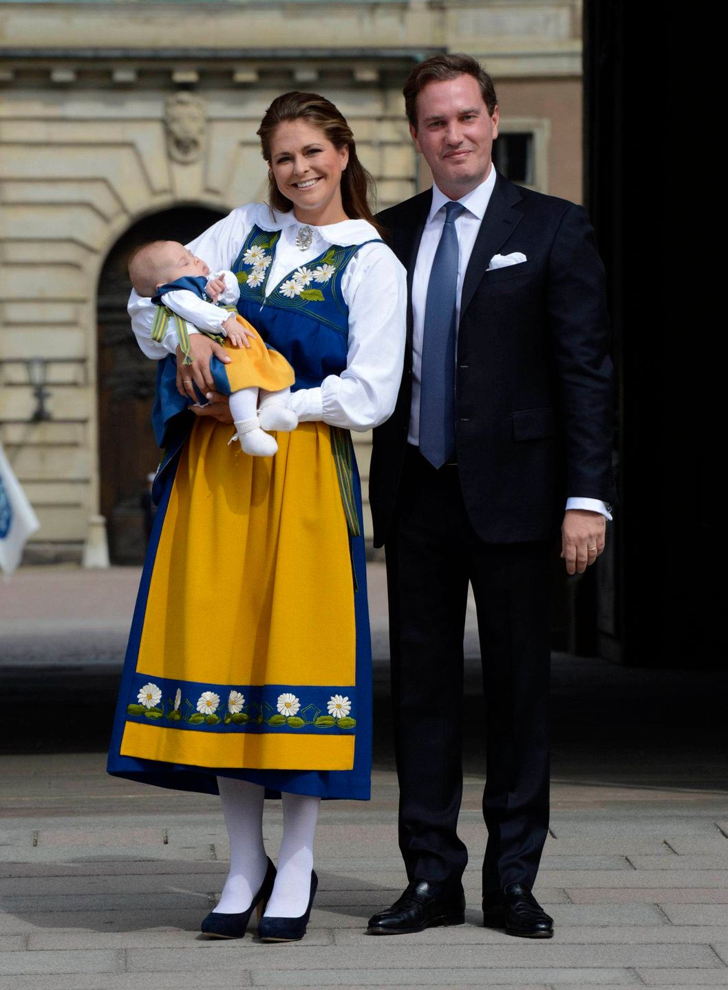 Księżniczka Madeleine z mężem, Chrisem O'Neill i córką Leonore
