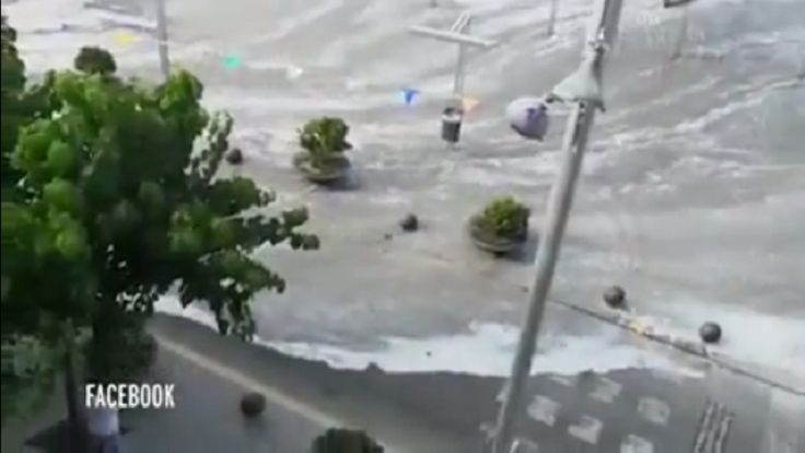 Tsunami u wybrzeży Balearów. Zalało plaże i drogi