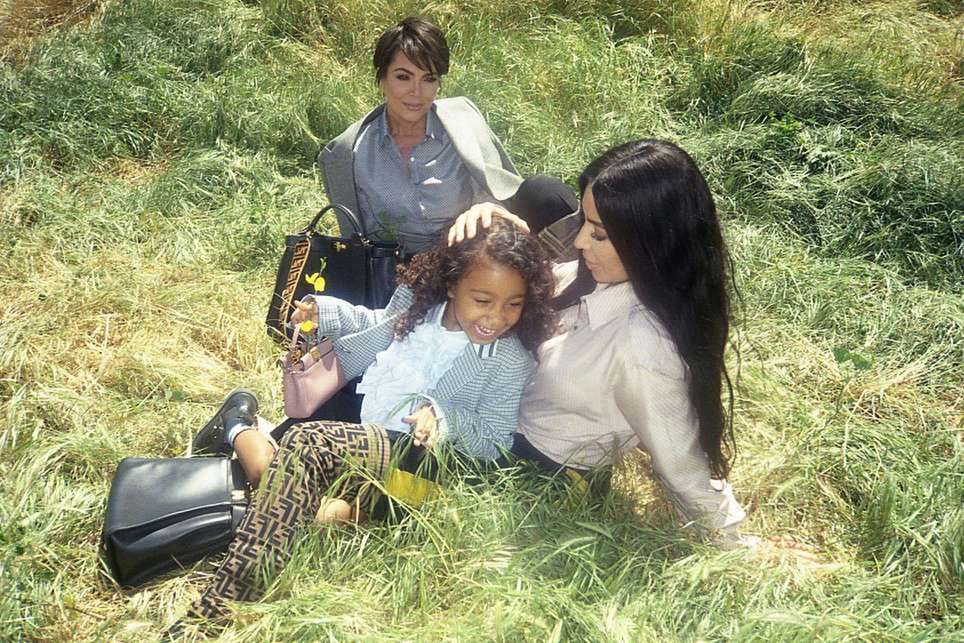 North West i Kim Kardashian w kampanii FENDI