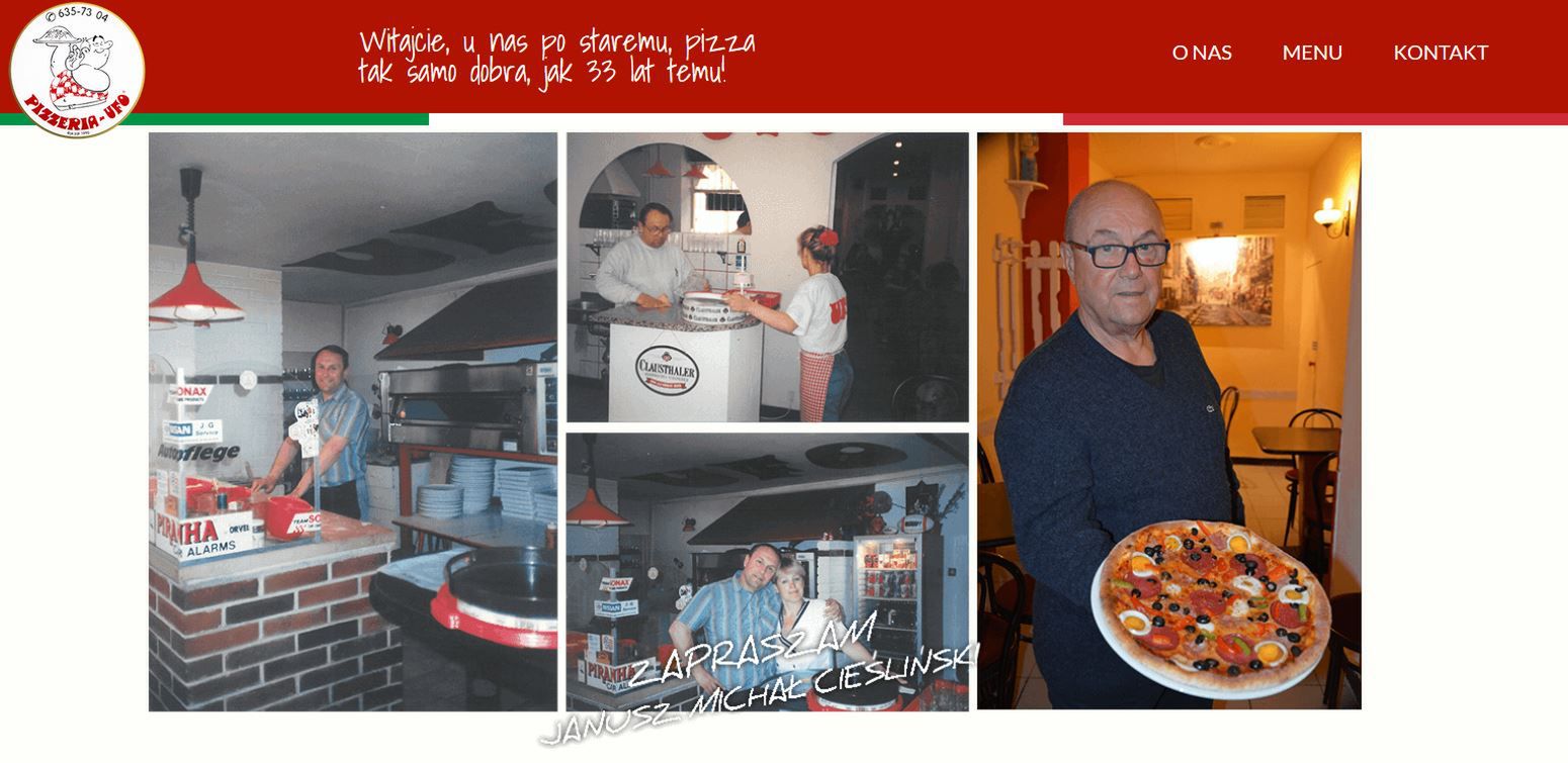 Pizzeria Ufo- Pyszności/ źródło:  strona www