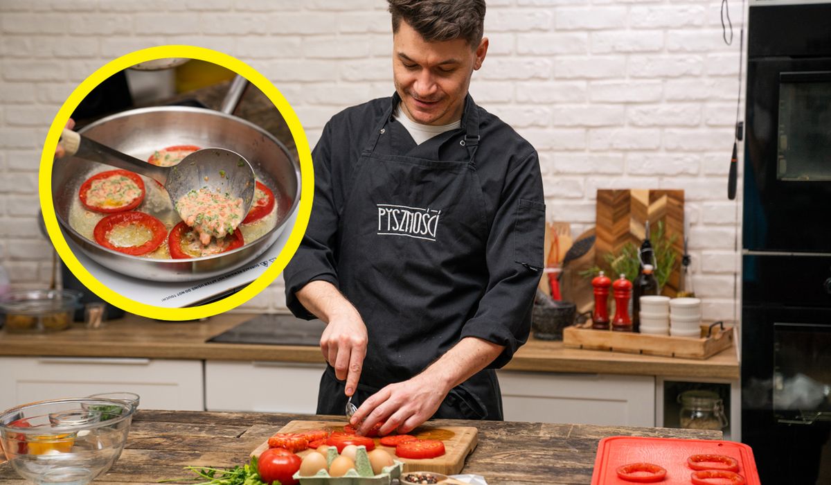 Pomidory smażone z jajkami- Pyszności