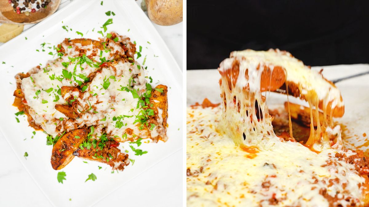 Zapiekane ćwiartki ziemniaków- Pyszności