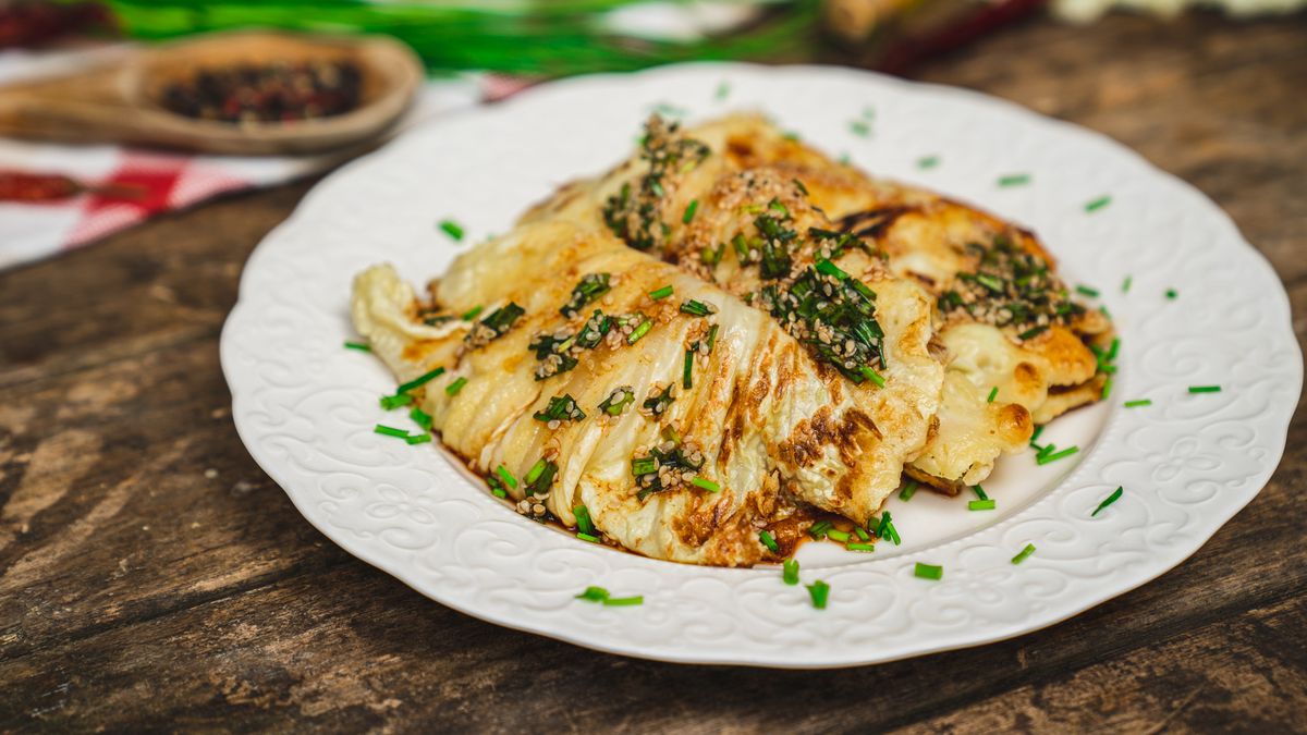 Koreański placek z kapusty- Pyszności