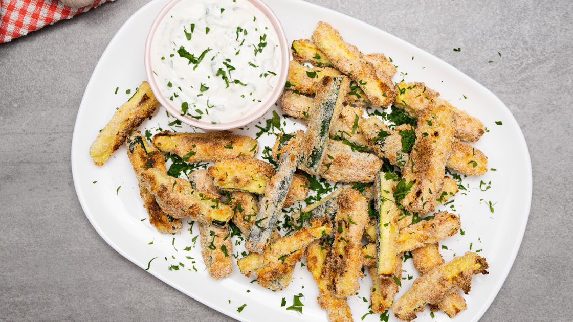 Chrupiące frytki z cukinii- Pyszności