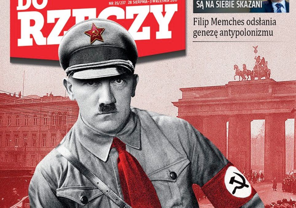"Hitler był lewakiem". Okładka prawicowego tygodnika oburzyła internautów