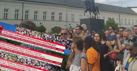 Oto, jak TVP przedstawia demonstrację przed Sejmem. Kontrowersyjne napisy na paskach