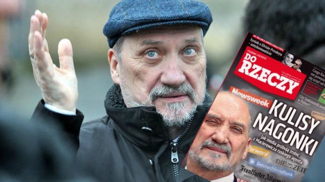 Antonii Macierewicz/ zdjęcie okładki numery 33/2017 "Do Rzeczy"