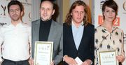 Piotr Woźniak-Starak, maja Ostaszewska, Piotr Głowacki i Adam Woronowicz na spotkaniu dla nominowanych do Orłów
