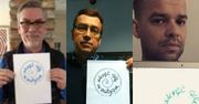 Maciej Orłoś, Michał Piróg i Jacek Żakowski promują akcję "Wkręć się w autyzm"