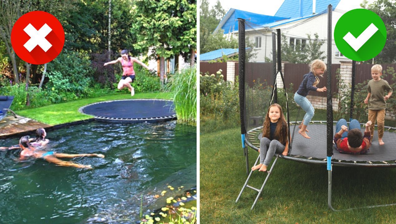 Od tego, gdzie ustawisz trampolinę, zależy bezpieczeństwo i zdrowie Twojego dziecka