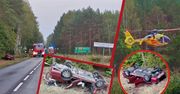 46-letni kierowca Skody ledwo uszedł z życiem