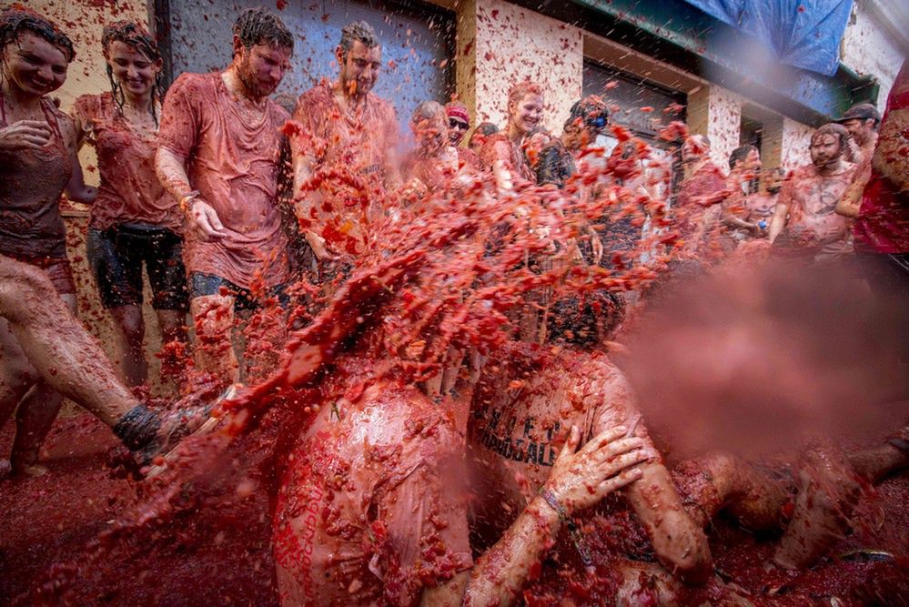 Tomatina 2017 – słynna bitwa na pomidory znów przyciągnęła tysiące osób