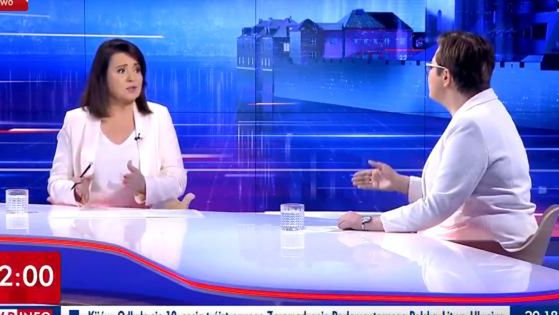 Katarzyna Lubnauer przepytywana przez Danutę Holecką w "Gościu Wiadomości"