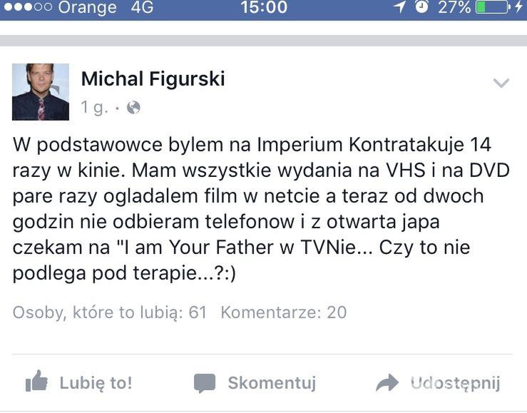 Michał Figurski o Gwiezdnych Wojnach