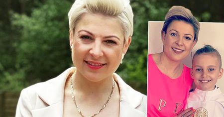 Magdalena Narożna na komunii córki świeciła biustem. Tym razem nie popełniła tego błędu. Błysnęła czymś równie apetycznym