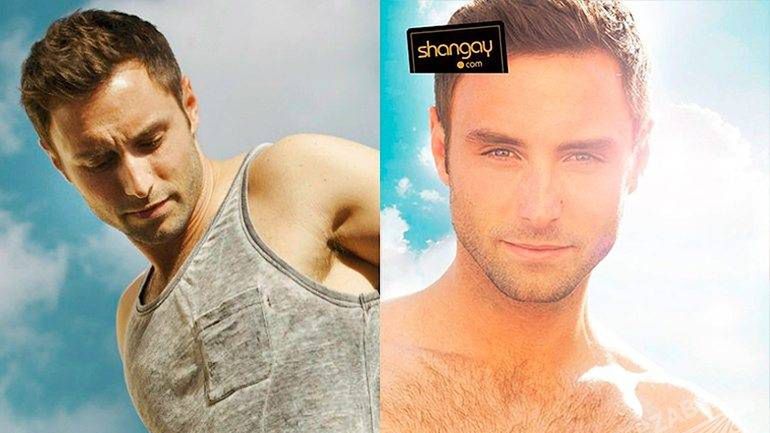 Mans Zelmerlow nago w gejowskim magazyni Shangay. Mans Zelmerlow jest gejem