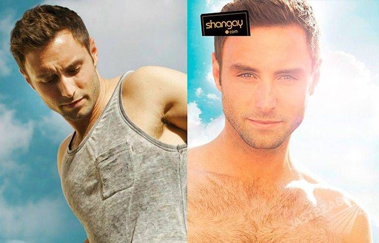 Mans Zelmerlow nago w gejowskim magazyni Shangay. Mans Zelmerlow jest gejem