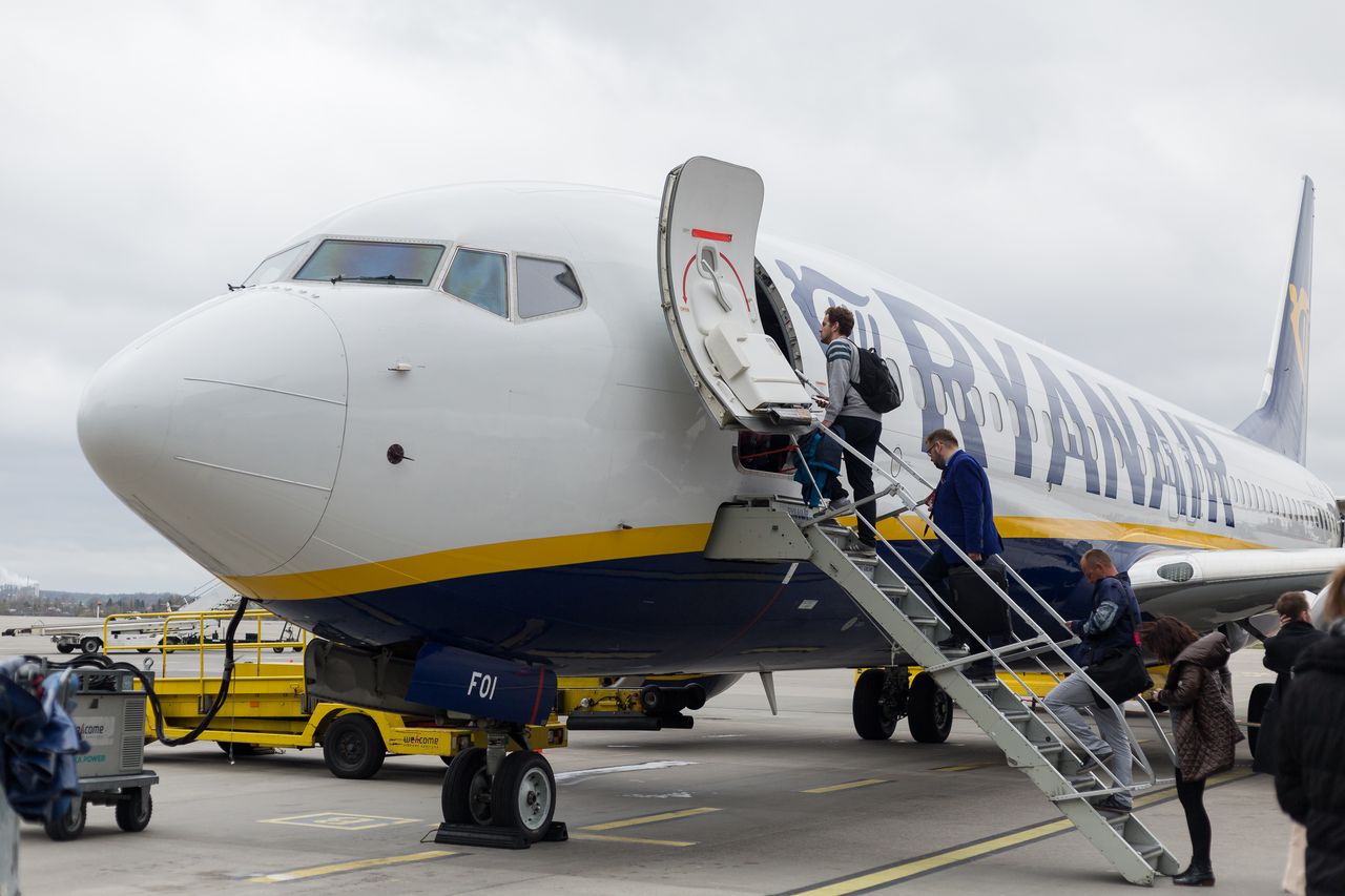 Przymusowe lądowanie Ryanair we Wrocławiu