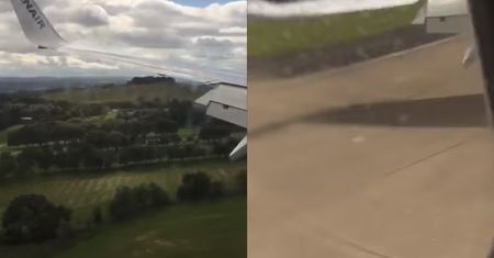 Samolot Ryanair "grzmotnął" o pas. Braw po lądowaniu nie było