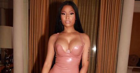 Nicki Minaj w lateksowym stroju