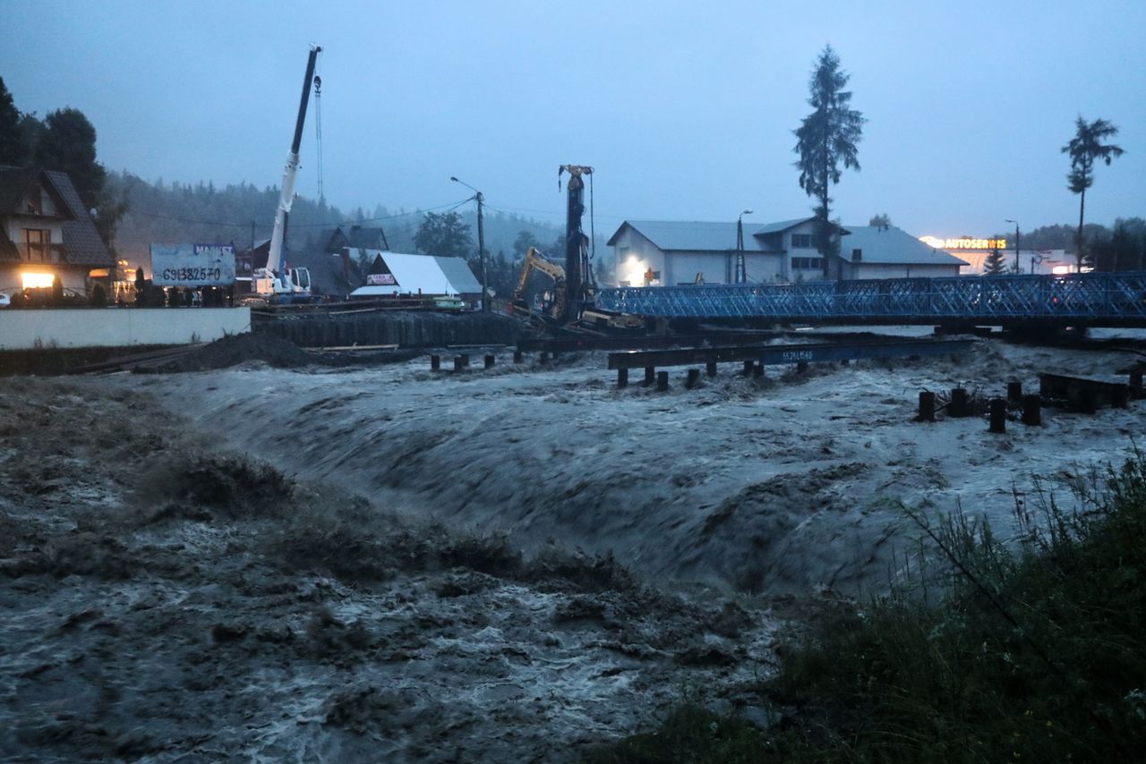 Biały Dunajec. Całą noc trwała walka o most na Zakopiance