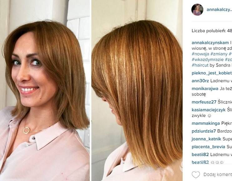 Anna Kalczyńska w nowej fryzurze