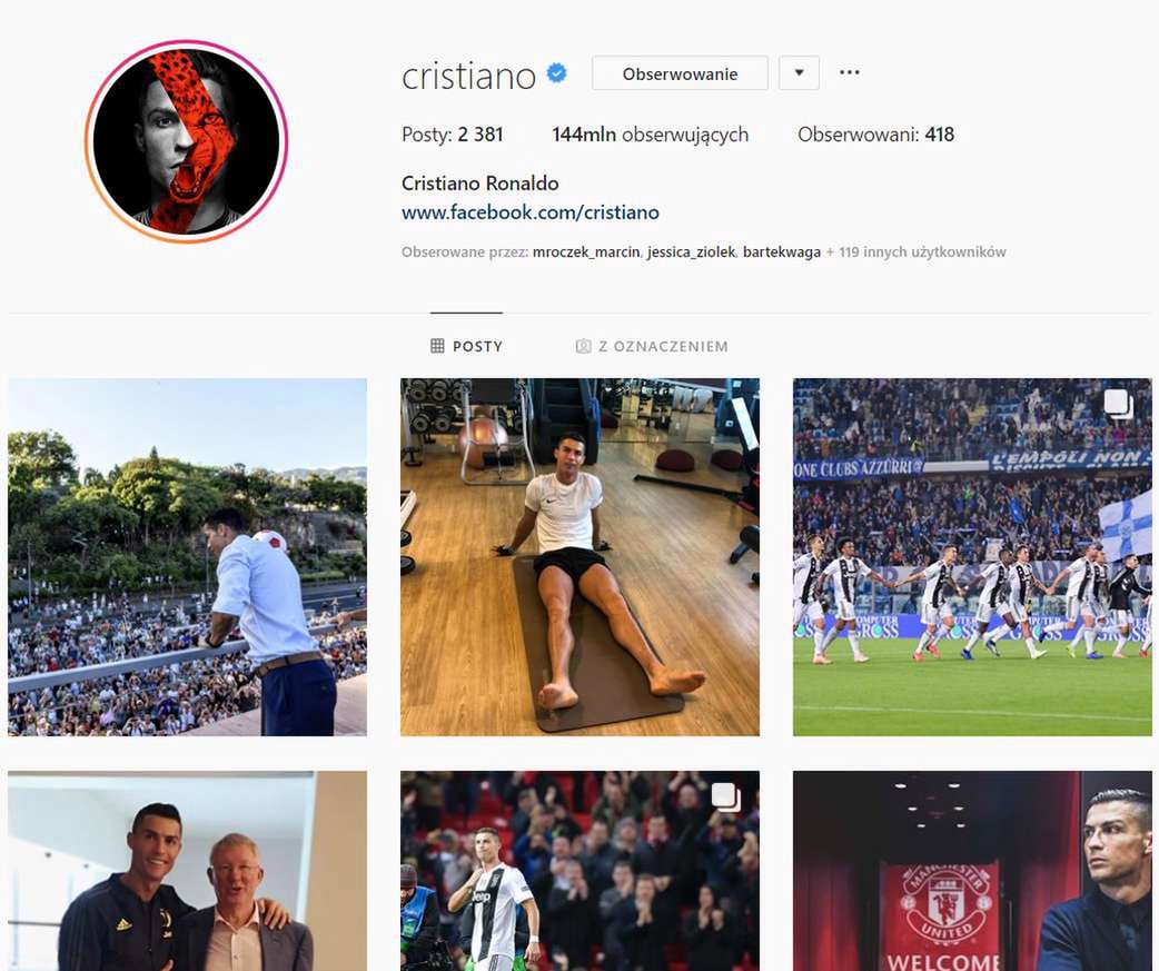 Cristiano Ronaldo - Instagram