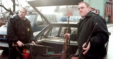 Arsenał na strychu odkryła śląska policja