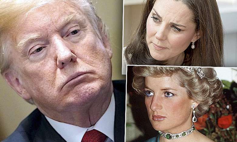 Donald Trump obraził księżną Kate i księżną Dianę