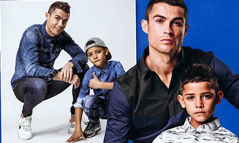 Cristiano Ronaldo ze swoim słodkim synkiem reklamują sportowe ciuchy! Chłopaki wyglądają rewelacyjnie!