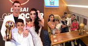 Cristiano Ronaldo w prywatnym odrzutowcu cieszy się z kolejnej nagrody z ukochaną Georginą i gromadką dzieci (FOTO)