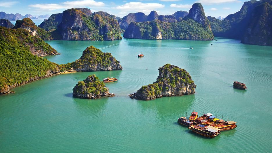 Zatoka Ha Long w Wietnamie