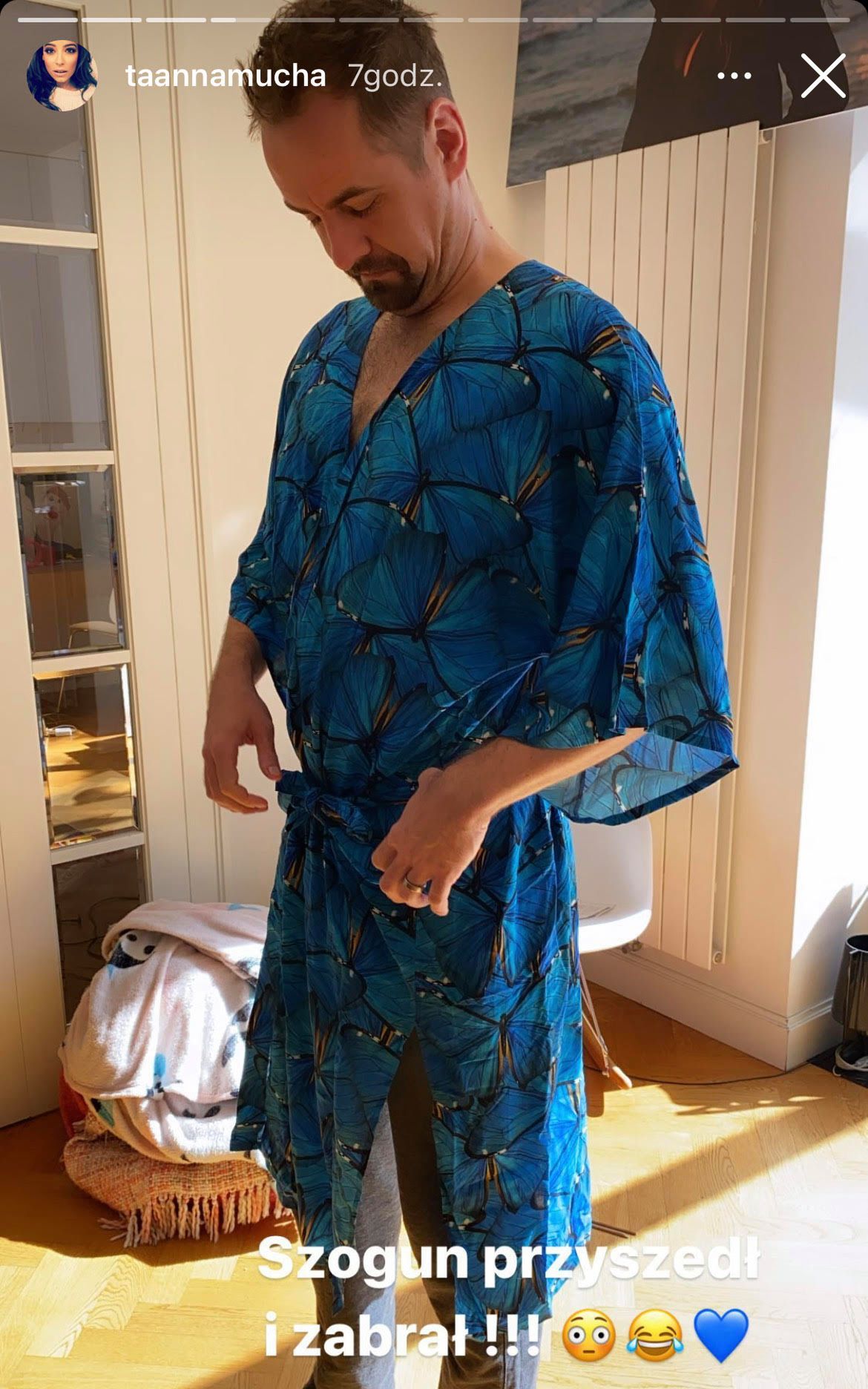 Anna Mucha pokazała, jak Jakub Wons wygląda w kimono