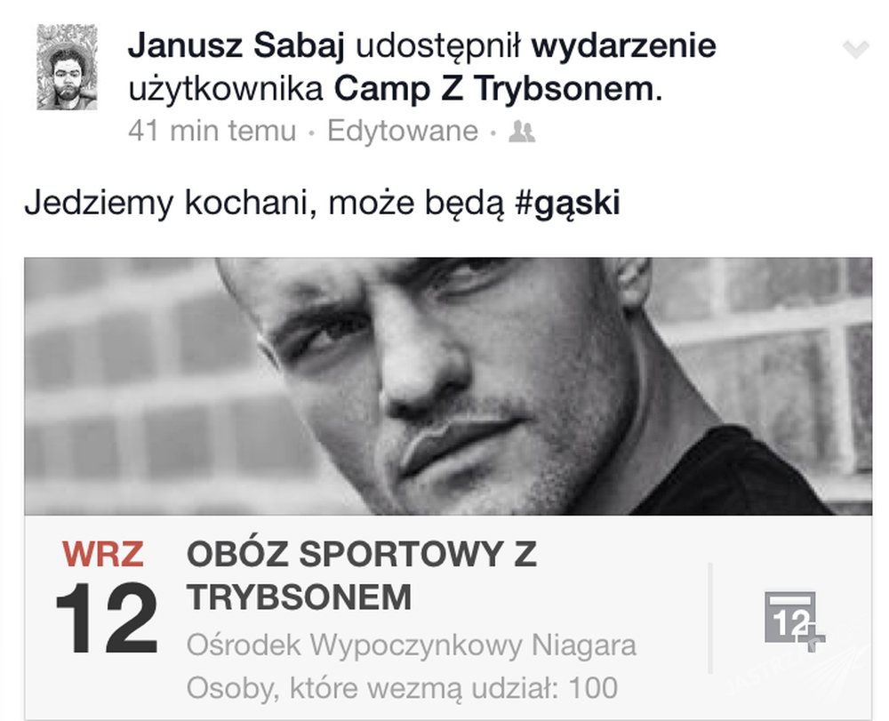 Trybson organizuje obóz treningowy