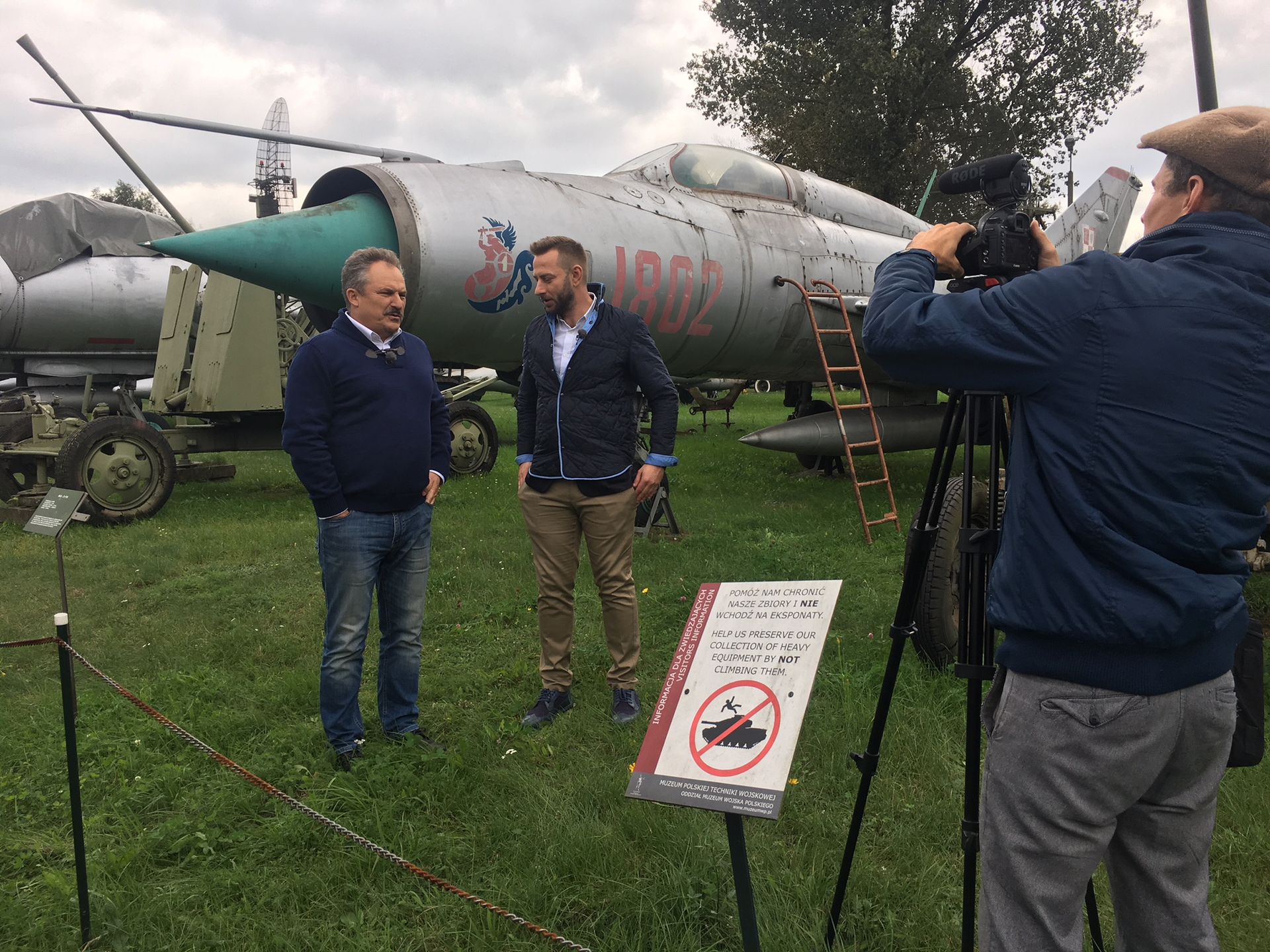 Marek Jakubiak i Łukasz Mężyk podczas nagrywania drugiego odcinka "Kto nami rządzi?". 