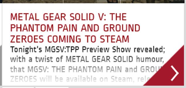 Metal Gear Solid V pojawi się na PC! O 20 startuje konferencja Konami