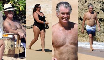 Pierce Brosnan z żoną spędzają upojne wakacje na Hawajach. Uroczy widok? (ZDJĘCIA)