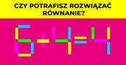 Rozwiąż równanie przesuwając jeden kolorowy prostokąt! Tylko 85% ludzi zna poprawną odpowiedź