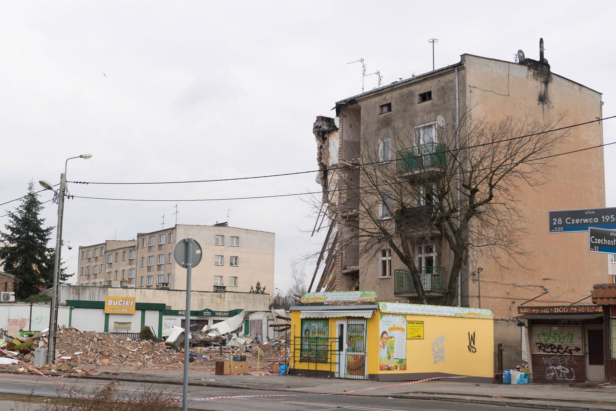 Początkową przyczyną eksplozji kamienicy w Poznaniu był wybuch gazu